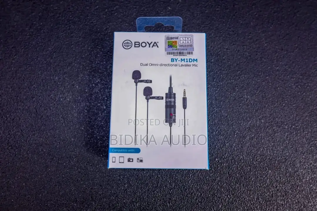 BOYA BY-M1DM Dual Omnidirectional Lavalier Microphone