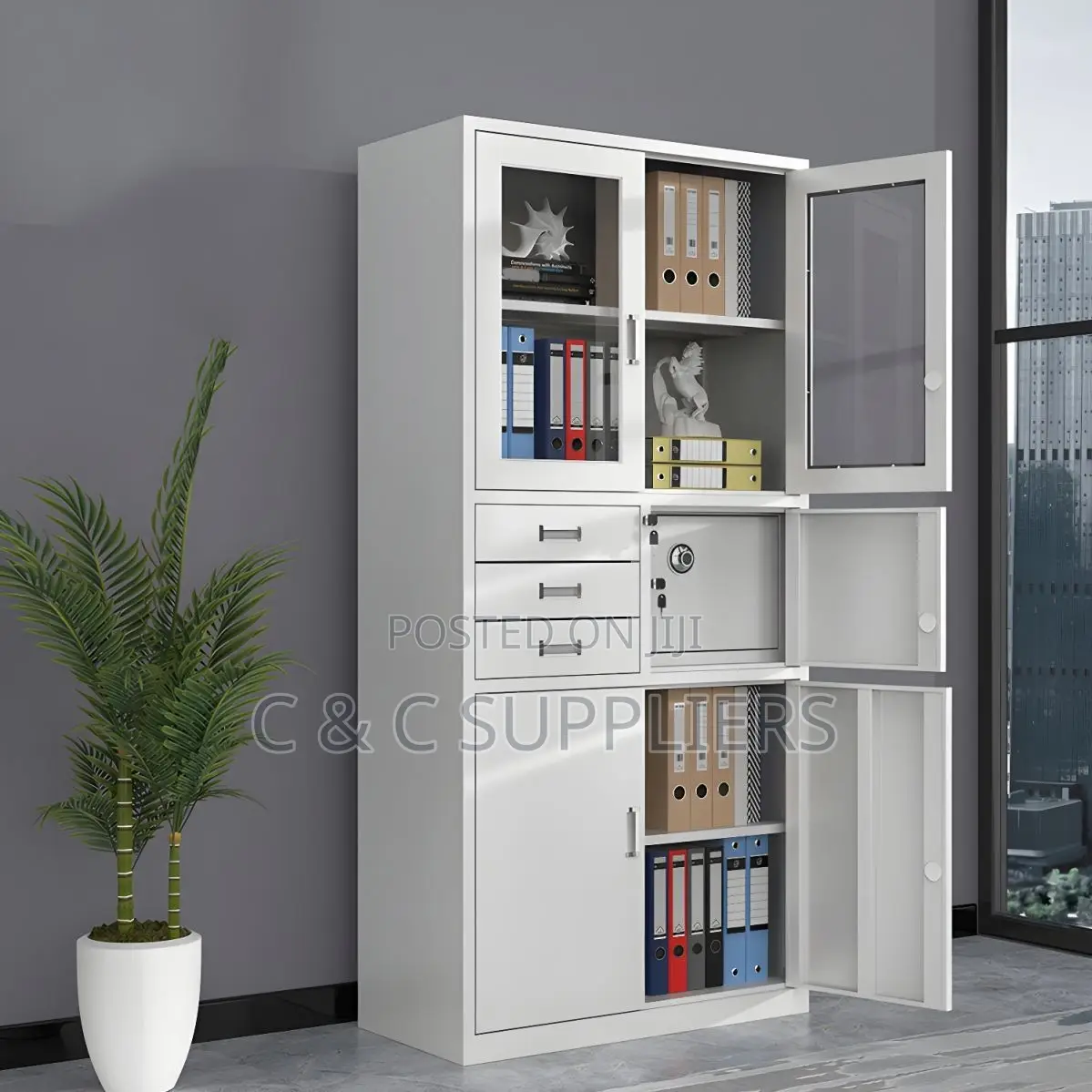 Lockable Filling Office Cabinet With Safe