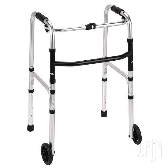 Foldable Walking Frame With Wheels - thumbnail 2