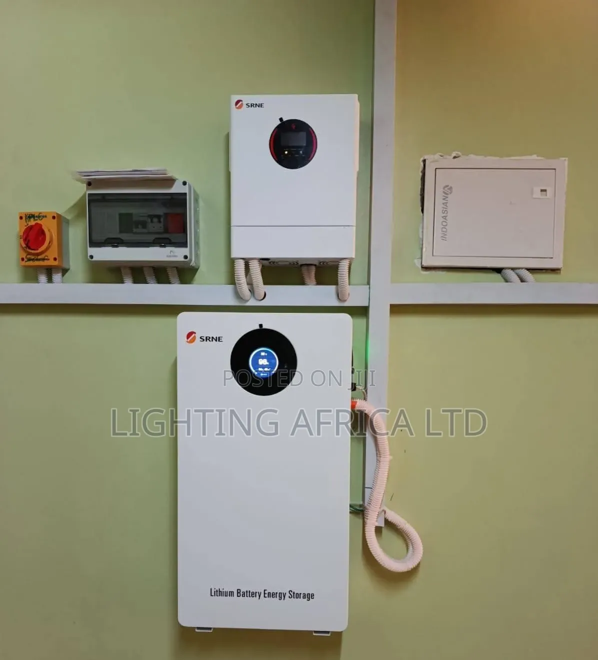 SRNE 6kva - 5.12kwh Lithium - (6)625W Solar - Installation Transport