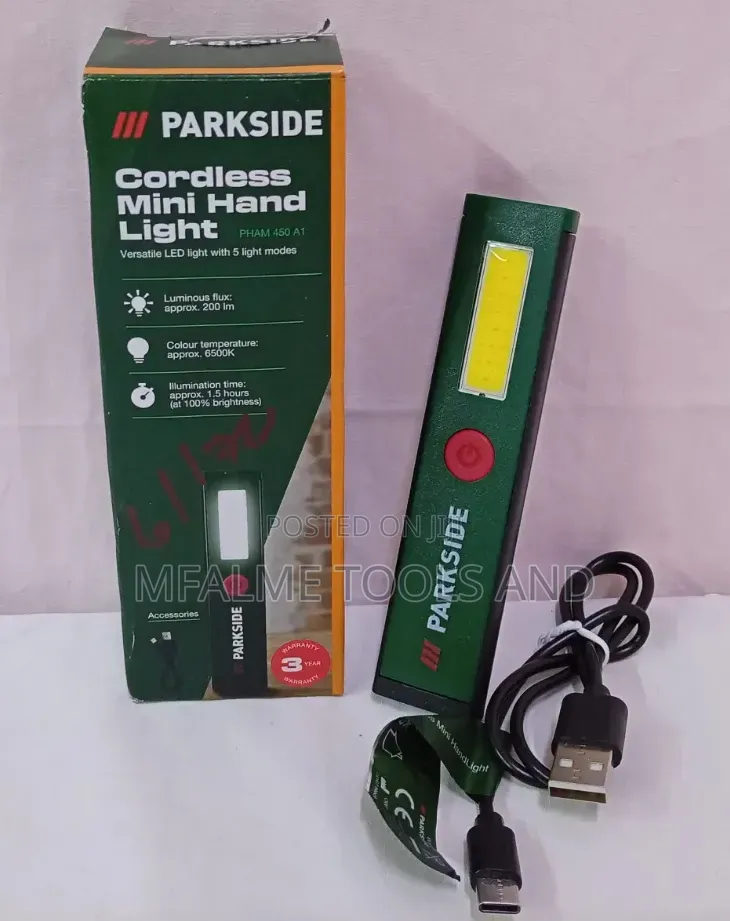 Brand New Parkside Cordless Mini Hand Light