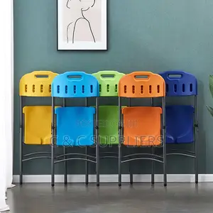 Modern Plastic Folding Training Chair.