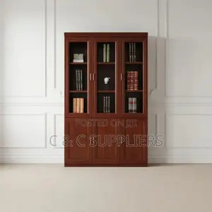 3-Doors Mahogany Cabinet.