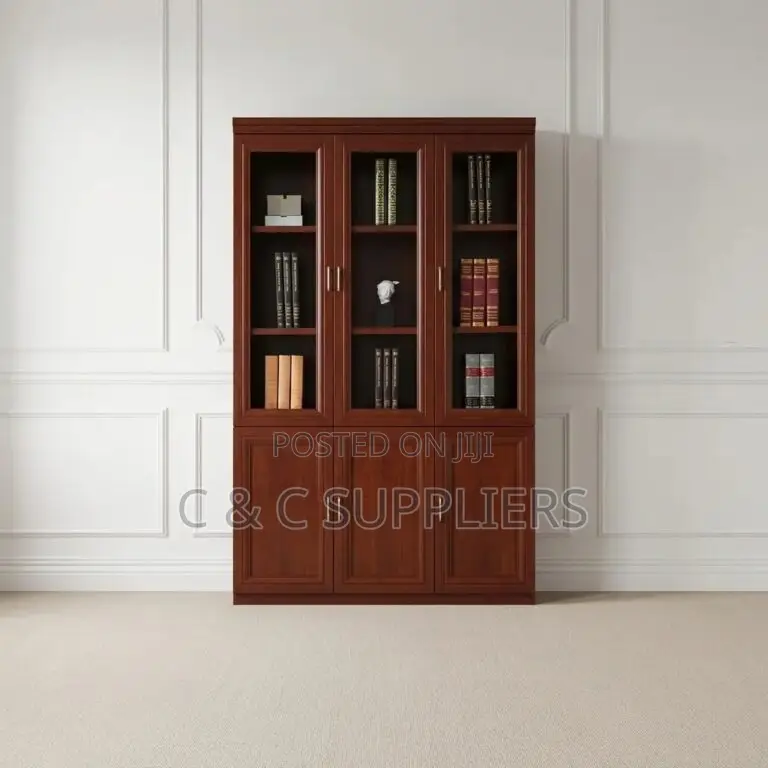 3-Doors Mahogany Cabinet.