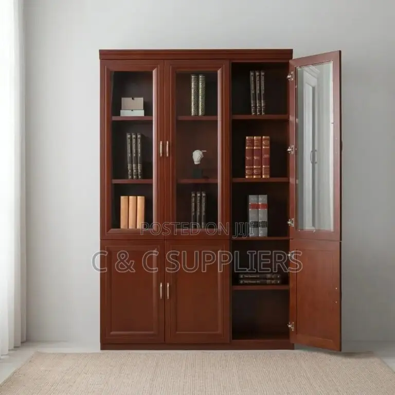 3-Doors Mahogany Cabinet.