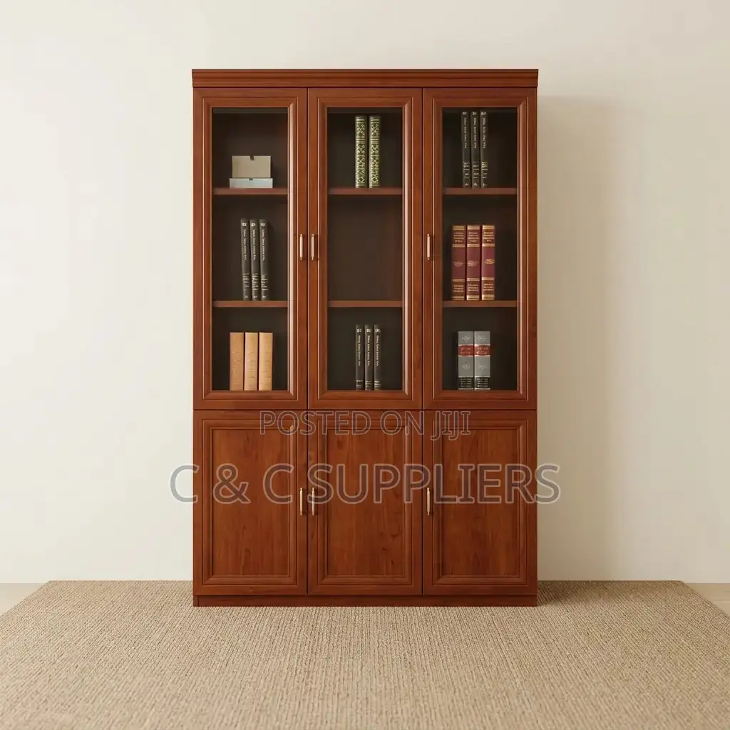3-Doors Mahogany Cabinet.