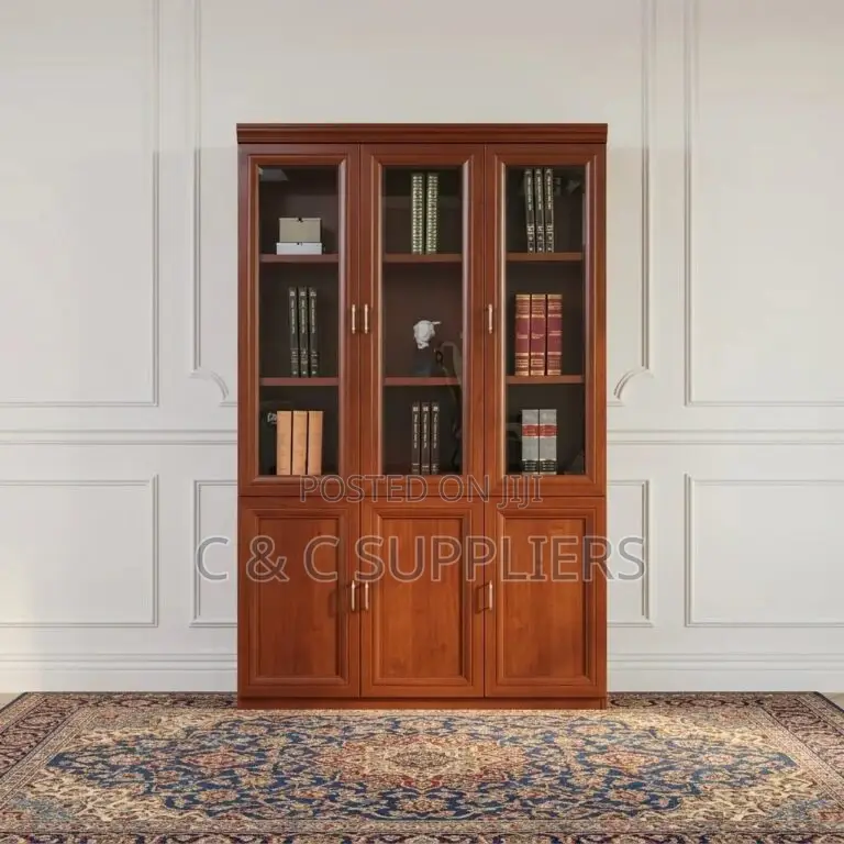 3-Doors Mahogany Cabinet.
