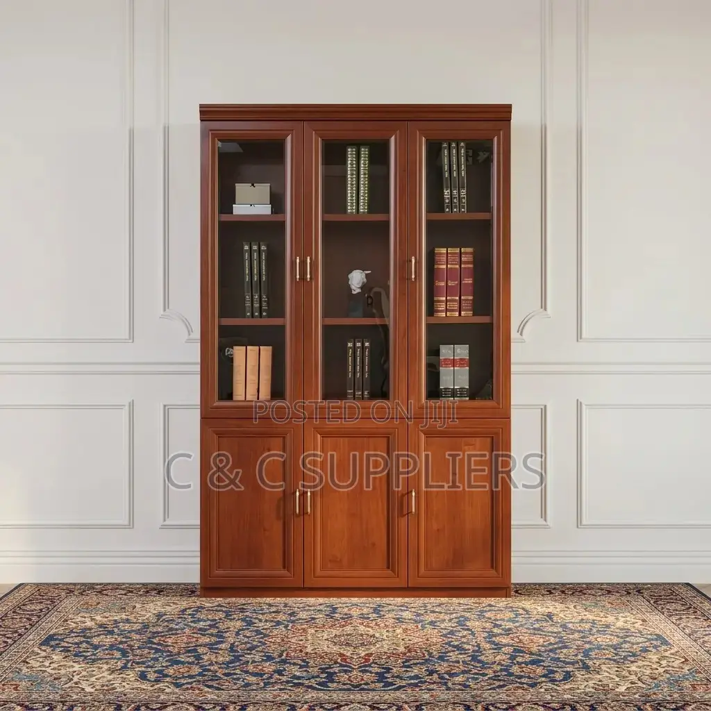 3-Doors Mahogany Cabinet.
