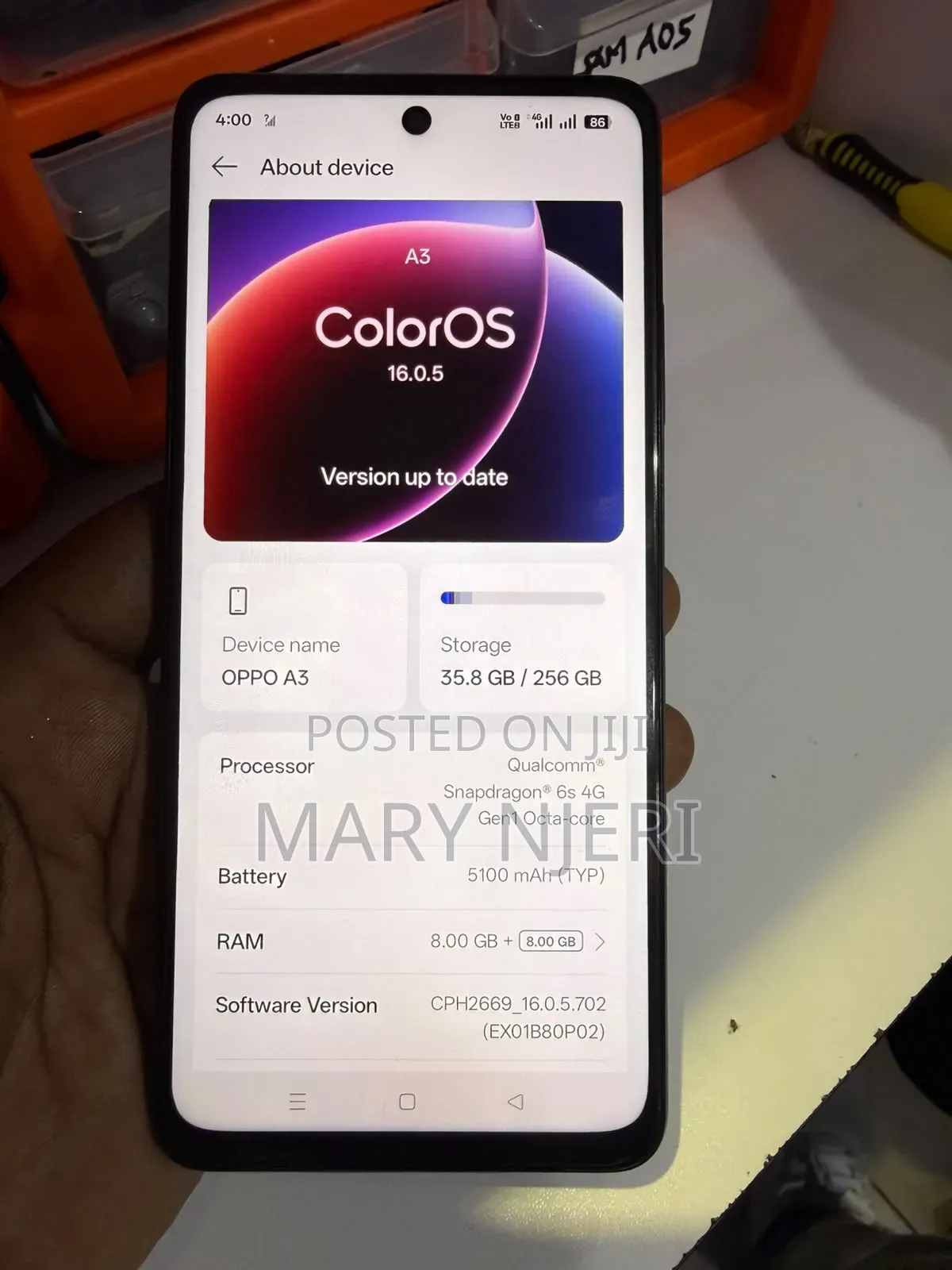 Oppo A3 4G 256 GB Black
