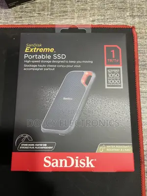 SANDISK 1TB Extreme Portable SSD 1050mb/S, USB-C, USB 3.2 Gen 2
