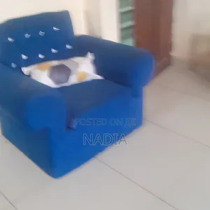 One Seat Which Is Blue Very Comfortable