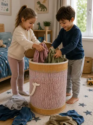 New Design Bamboo Laundry Basket