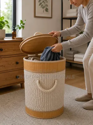 New Design Bamboo Laundry Basket