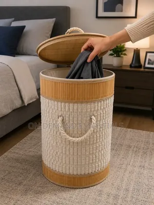 New Design Bamboo Laundry Basket