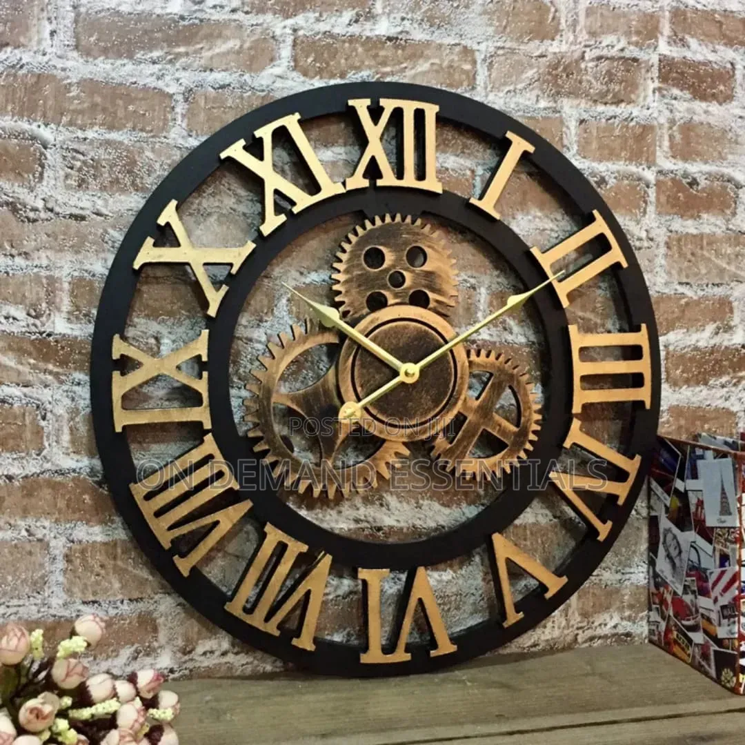Non-Moving Gears Vintage Clock