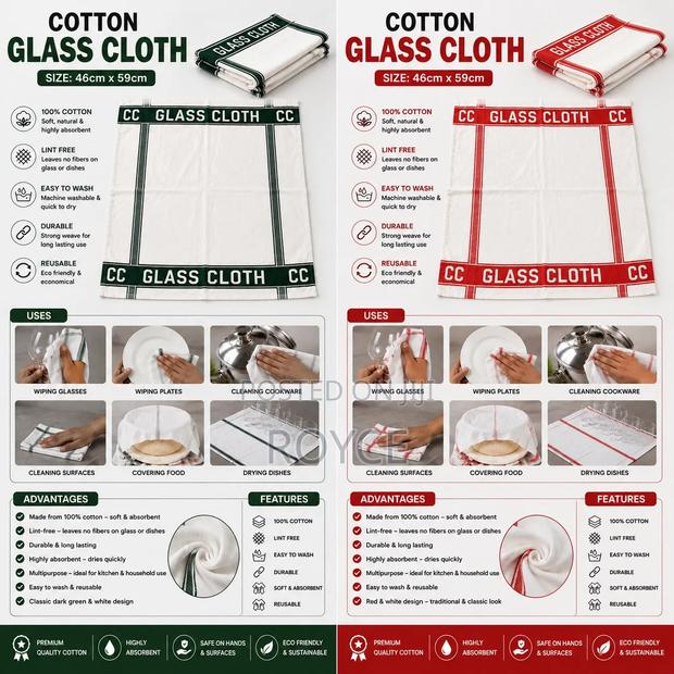 Cotton Glass Cloth -46*59cm. - thumbnail 2