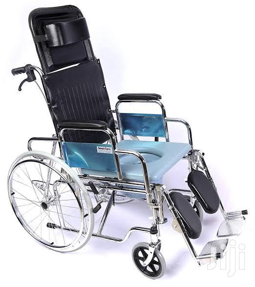 Reclining Wheelchair With Commode (Cover Type) - thumbnail 2