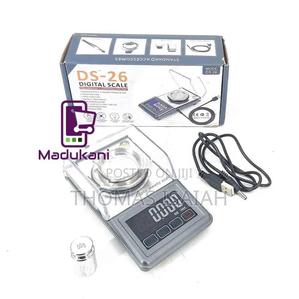 DS-26 High Precision 0.001g X 50g Mini Digital Pocket Scale