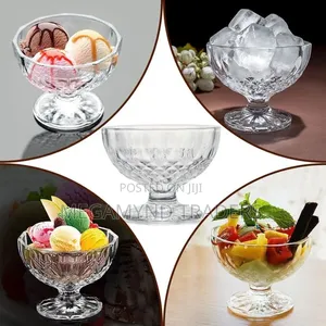 6pc Glass Dessert Bowl / Ice Cream Bowl