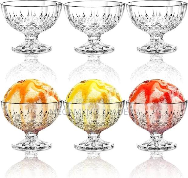 6pc Glass Dessert Bowl / Ice Cream Bowl - thumbnail 3