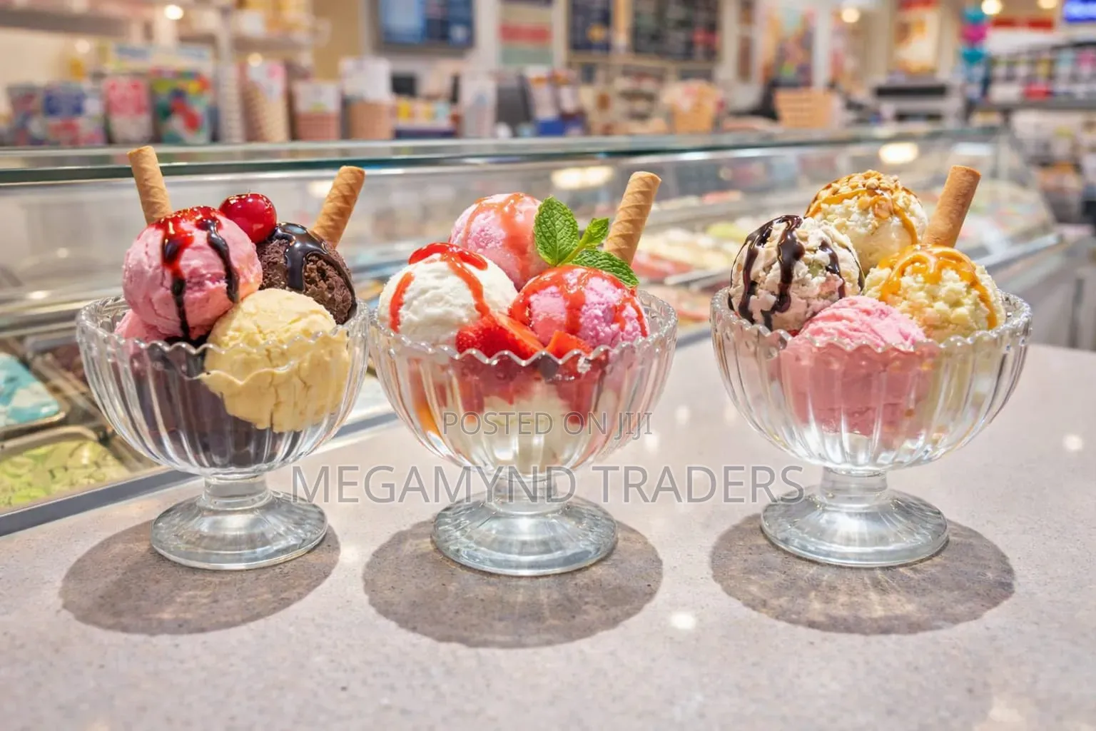 6pc Glass Dessert Bowl / Ice Cream Bowl