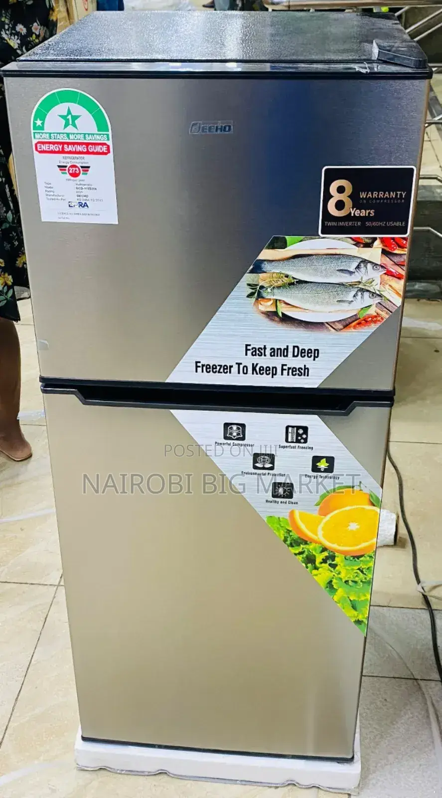 Decho 138 Litres Refrigerator 8 Years Warranty