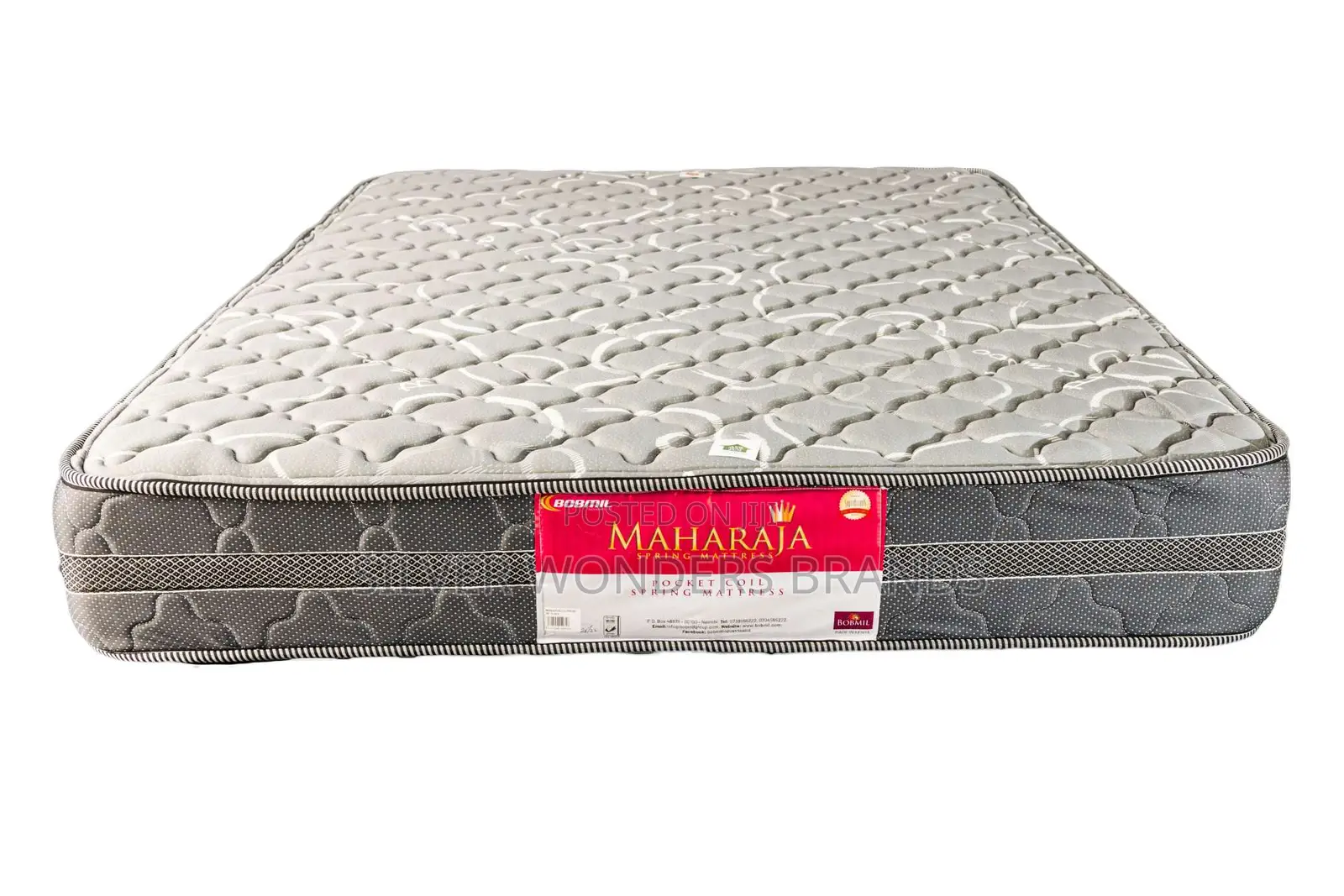 BobMil Maharaja Pocket Coil Spring Mattress.6x6x8inch