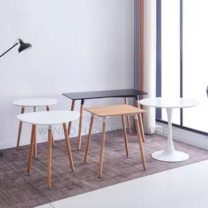 Coffee Table; Round Home Office Tulip Coffee Table Made of Marble