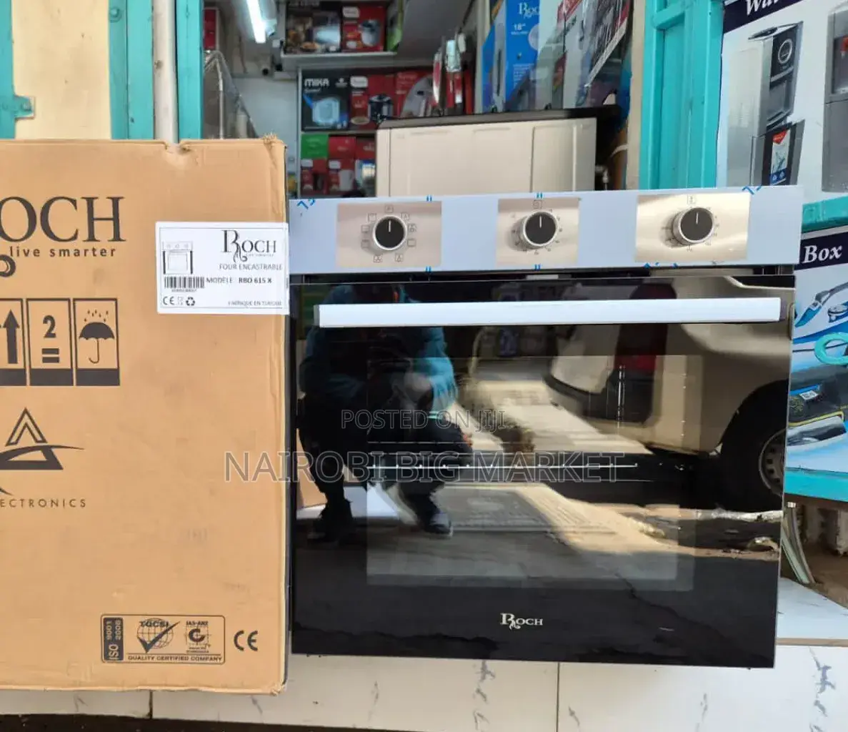 *Roch Built in Oven 60cm Silver