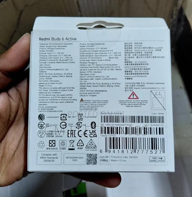 Original Xiaomi Redmi Buds 6 Active Available. - thumbnail 3
