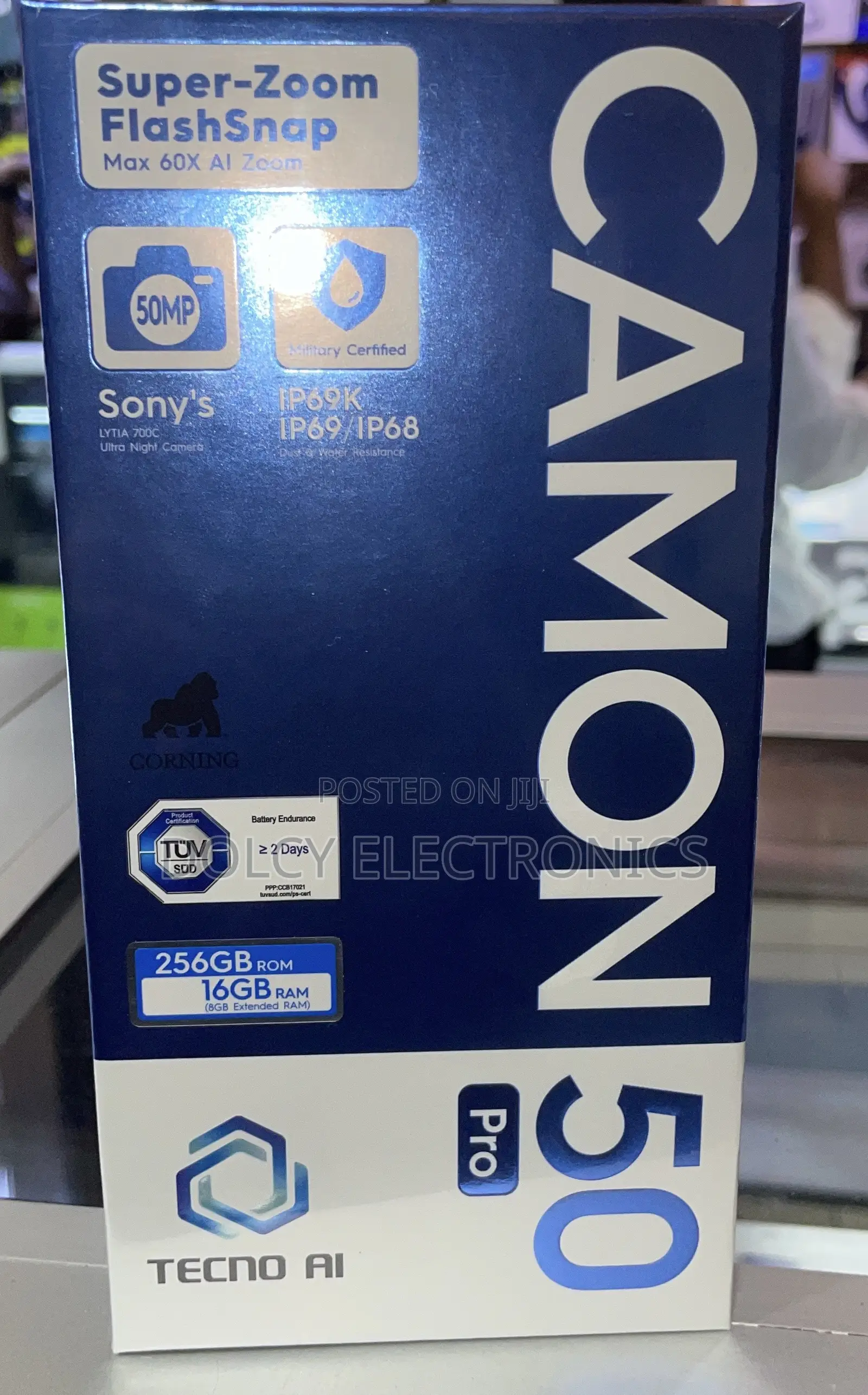 New Tecno Camon 50 Pro 256 GB Black