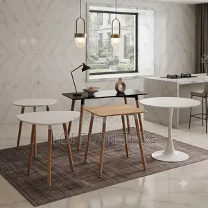 Coffee Tables; Round Home Office Marble Made Coffee Table