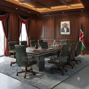 Boardroom Table; 3 Meters Administration Wood Boardroom Table