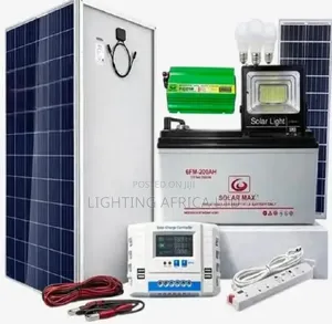 400 Watts Solar - 200Ah Gel Battery - 40A Controller - 600w Inverter