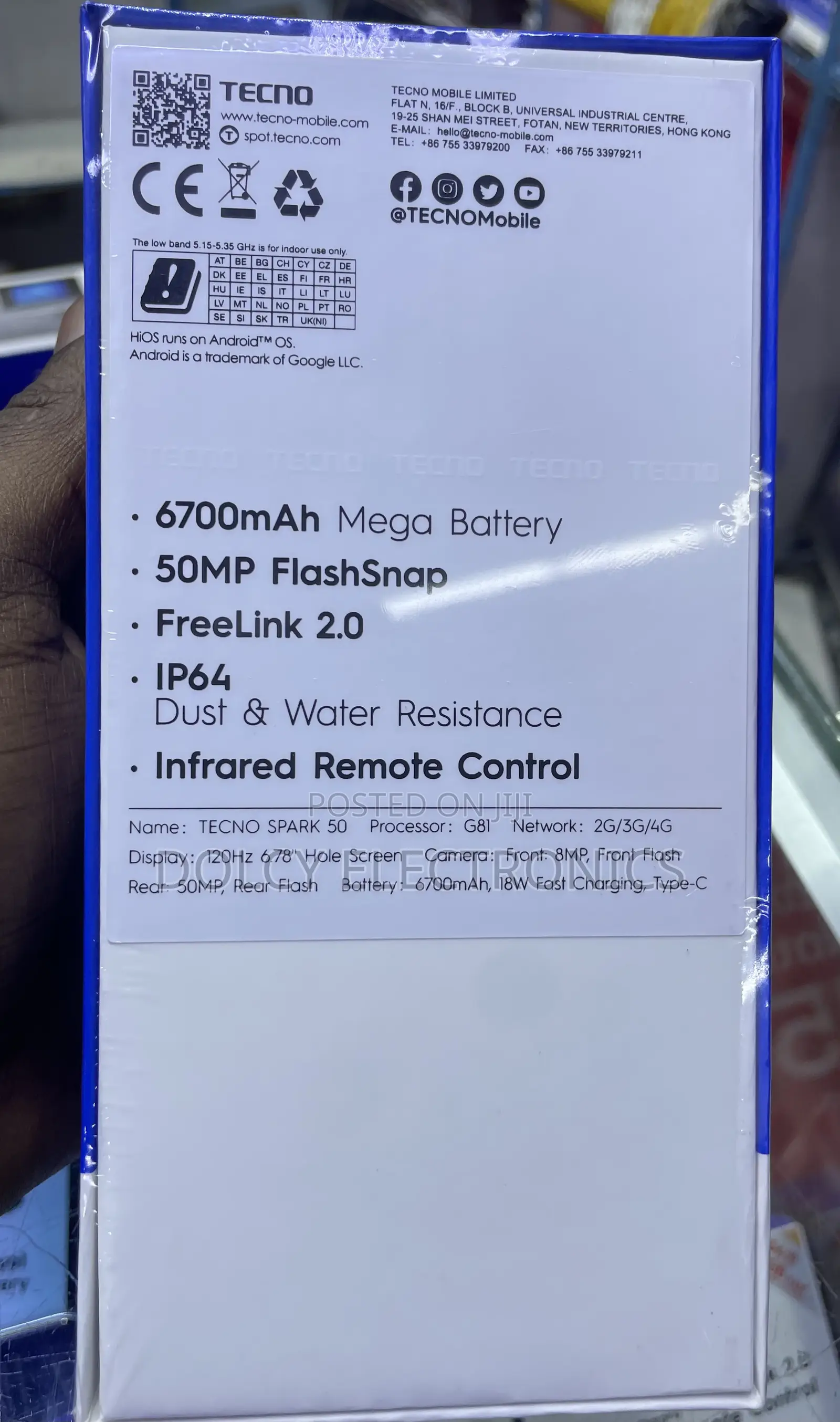 New Tecno Spark 50 128 GB Black