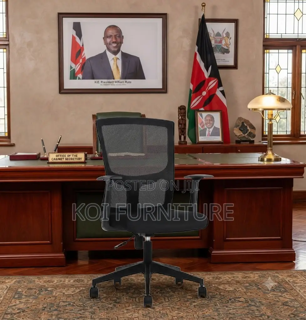 Office Chairs; Mid Back Swivel Office Chairs With Adjustable Armrests