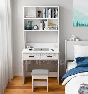 Office Desk; Clasy Style Home Office Desk With Open and Closed Drawers