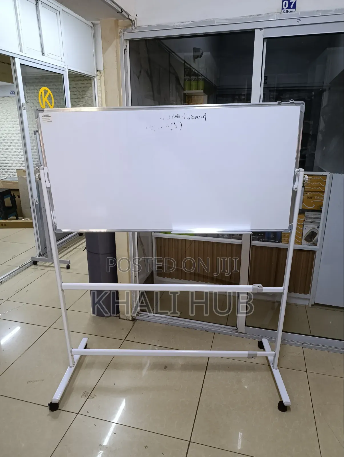 Movable Magnetic Whiteboard With Stand | Lockable Wheels 4ft X 2ft