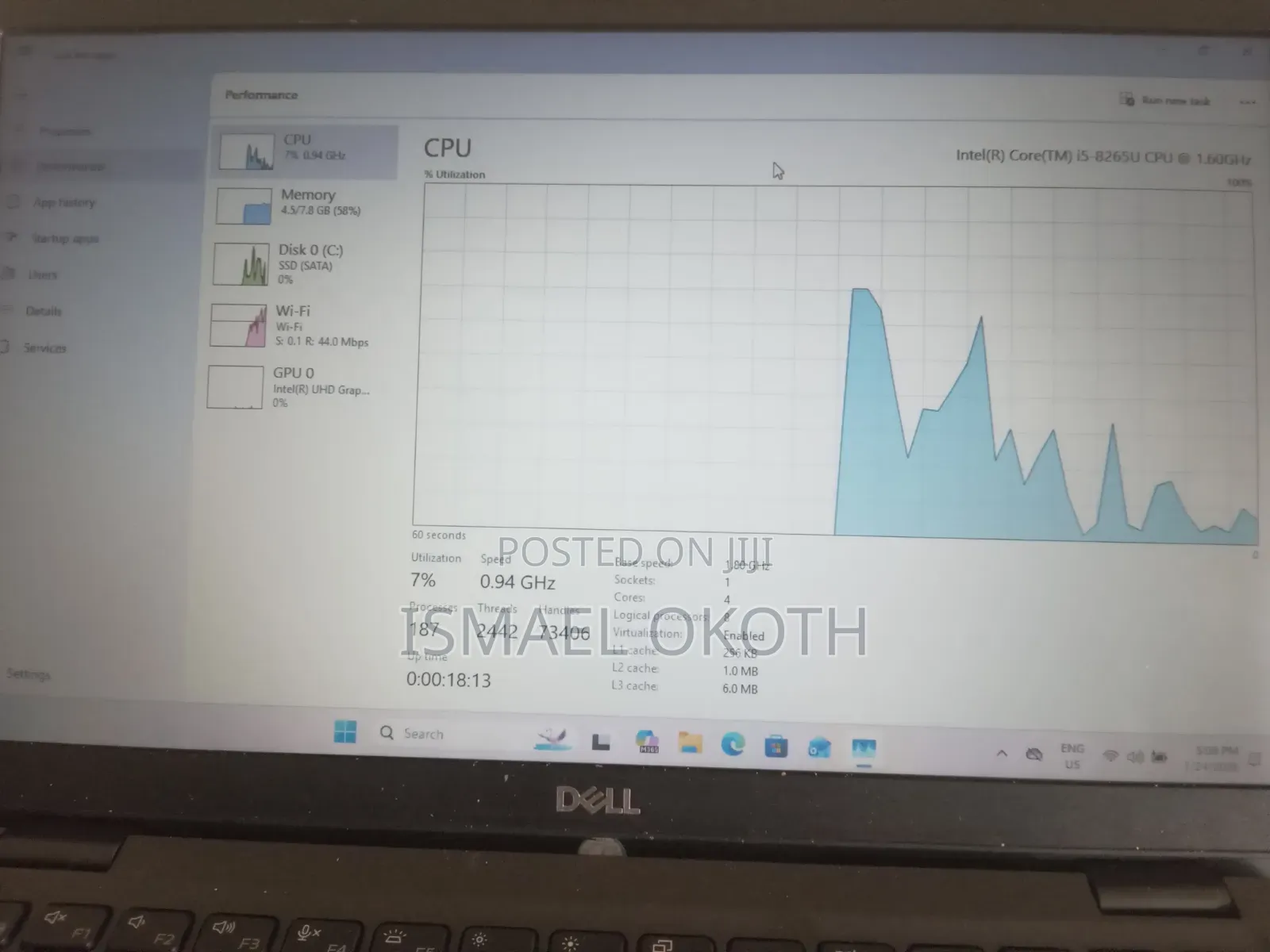 Laptop Dell Latitude 5300 8GB Intel Core i5 SSD 256GB