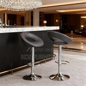 Barstool; Roud Home Leather Adjustable Living Room Barsools