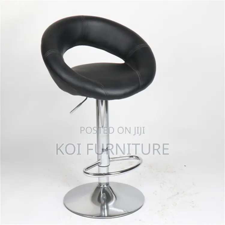 Barstool; Roud Home Leather Adjustable Living Room Barsools
