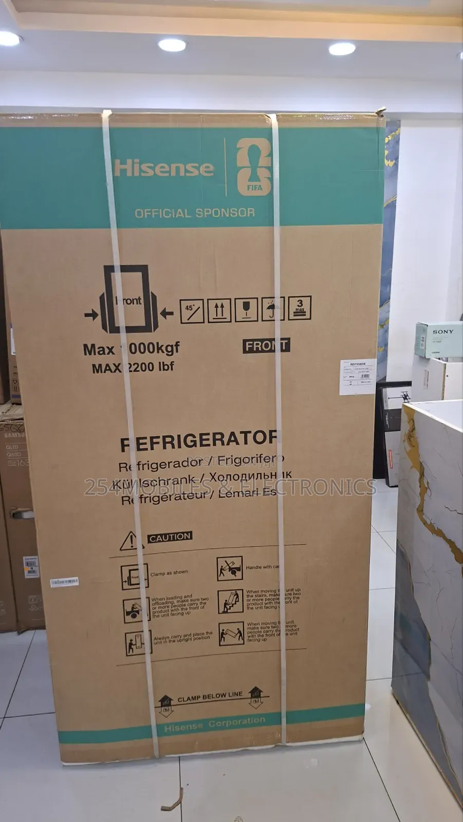 Hisense REF558DR 541L Side-by-Side Fridge With Water Dispenser