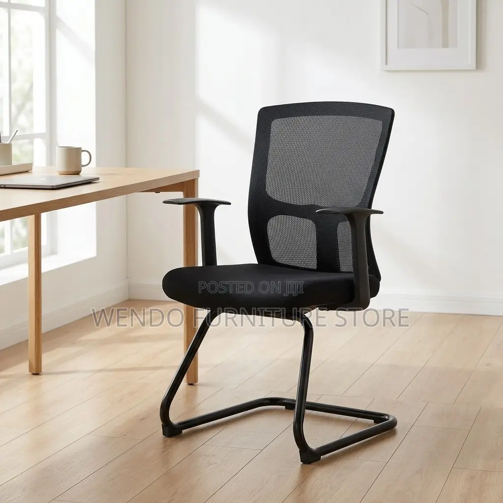 Office Chairs; Visitors Cooperation Offices Mesh Chair With Sled Base