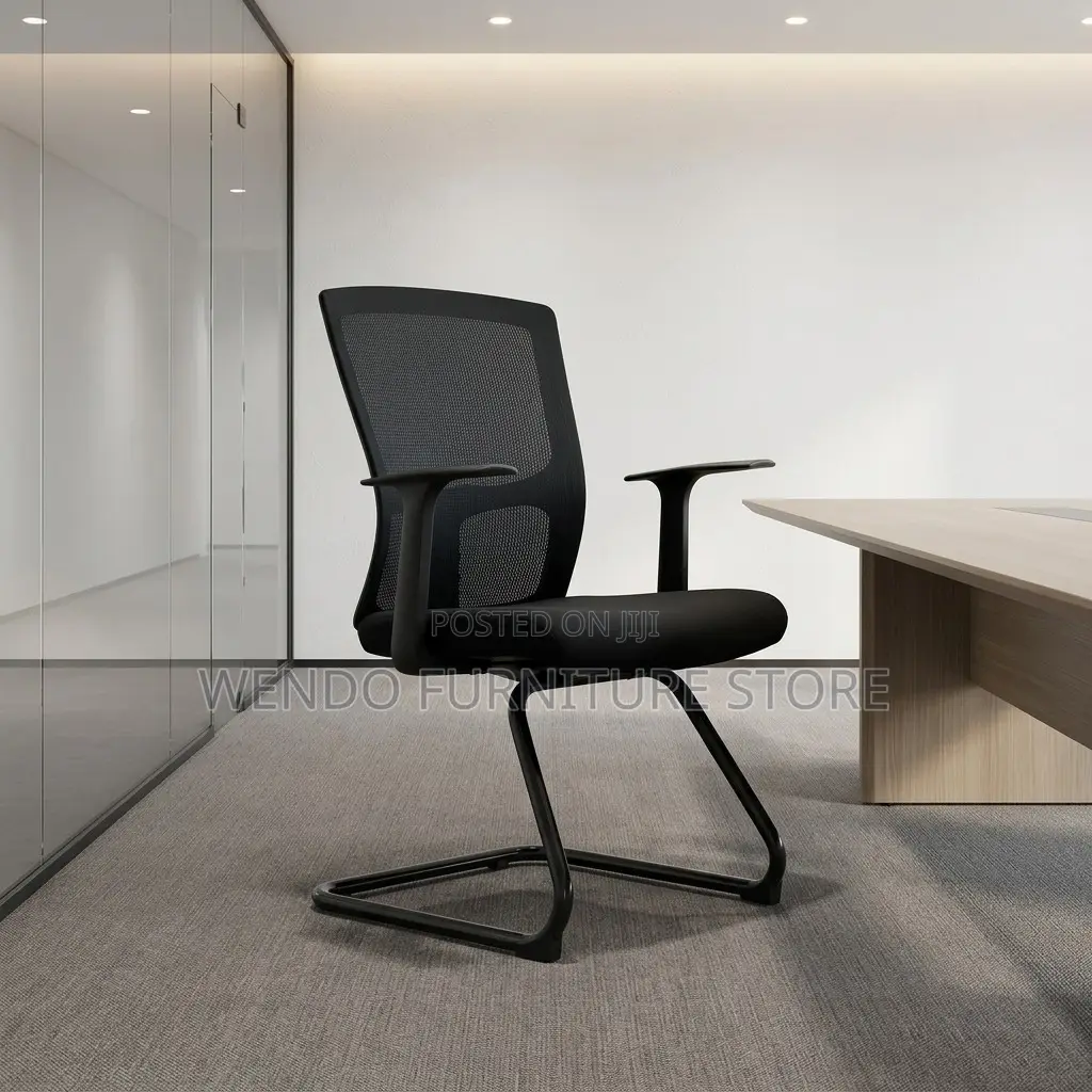 Office Chairs; Visitors Cooperation Offices Mesh Chair With Sled Base