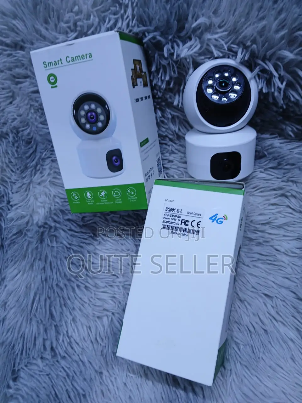 4G Smart Baby Monitor Camera – Dual Lens HD Indoor Security Camera