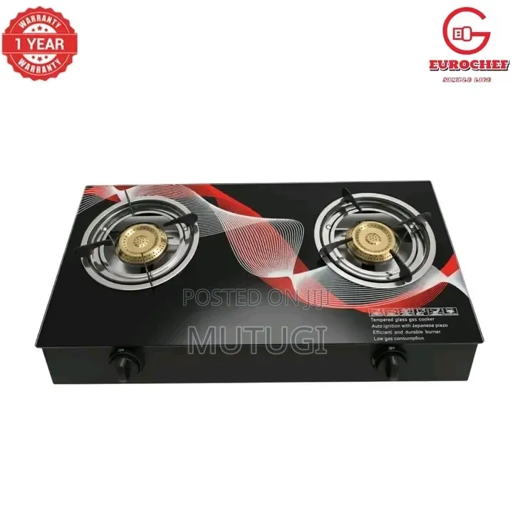 Eurochef 2 Burner Glass Top Cooker