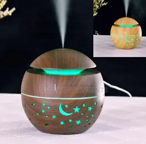 Wood Grain Vase-Shaped Ultrasonic Aroma Diffuser