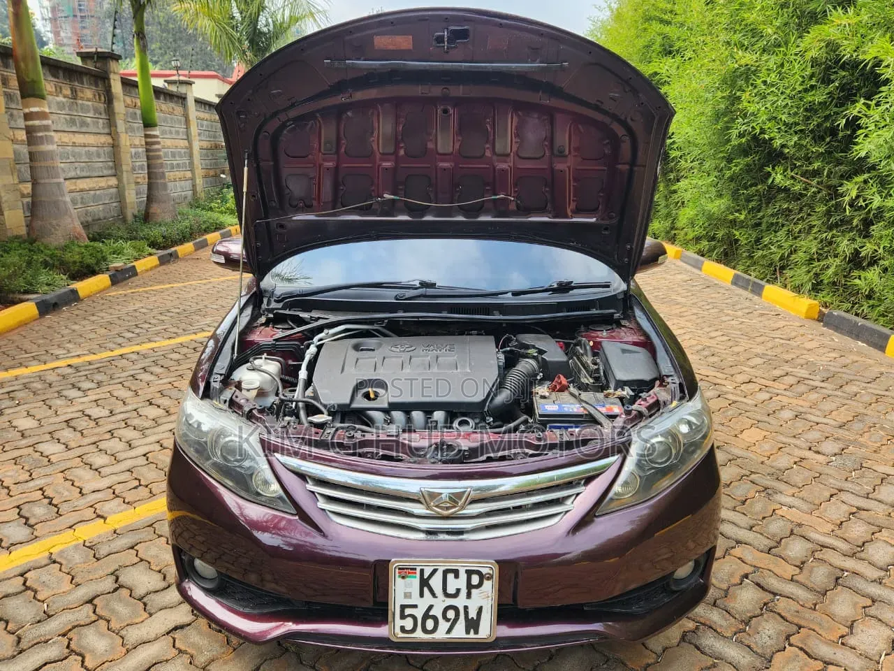 Toyota Allion 2010 Burgundy