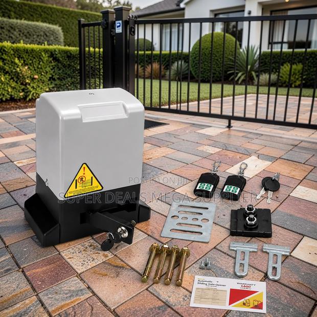 Heavy Duty Automatic Sliding Gate Opener Motor Kit With Remotes