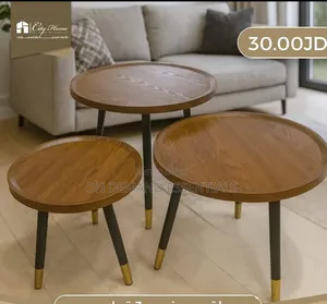 3pc Set Hexagonal Nesting Table Stools